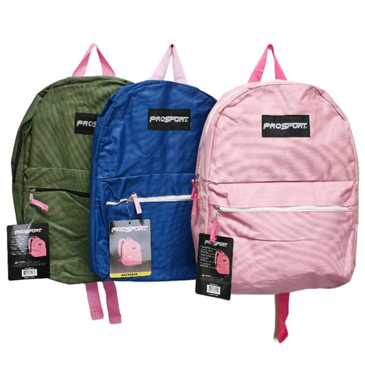 Prosport 17" Backpack in Assorted Bright Colors