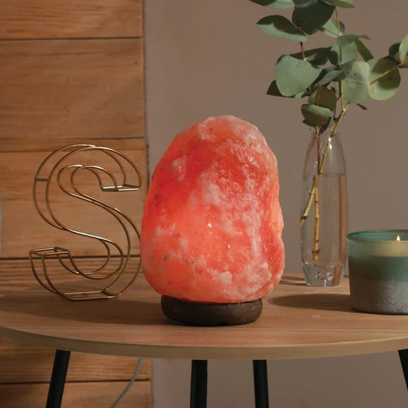 USB-Powered Himalayan Rock Salt Lamp Decor