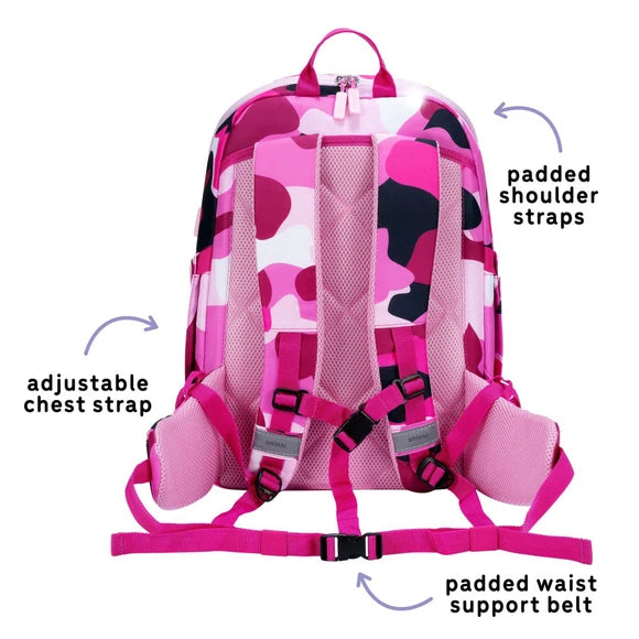 Uninni Bailey Backpack with Girl Camo Design