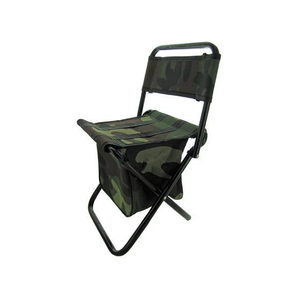 Camouflage Foldable Chair with Zipper Gear Pouch