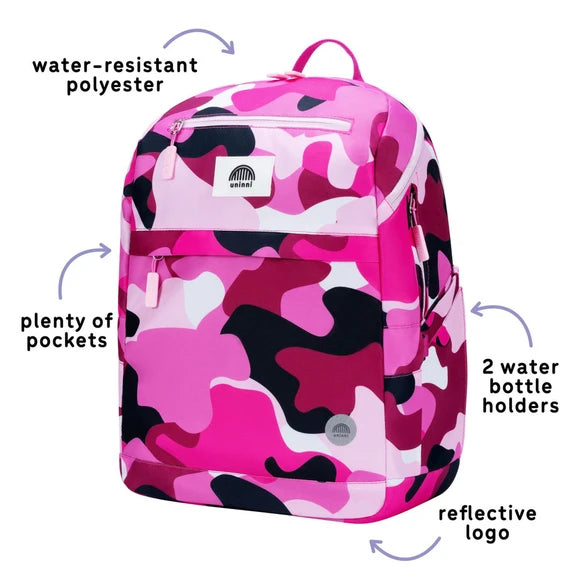 Uninni Bailey Backpack with Girl Camo Design