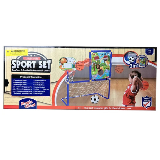 Basketball & Throw Ball Game Set