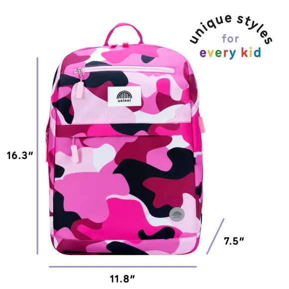 Uninni Bailey Backpack with Girl Camo Design