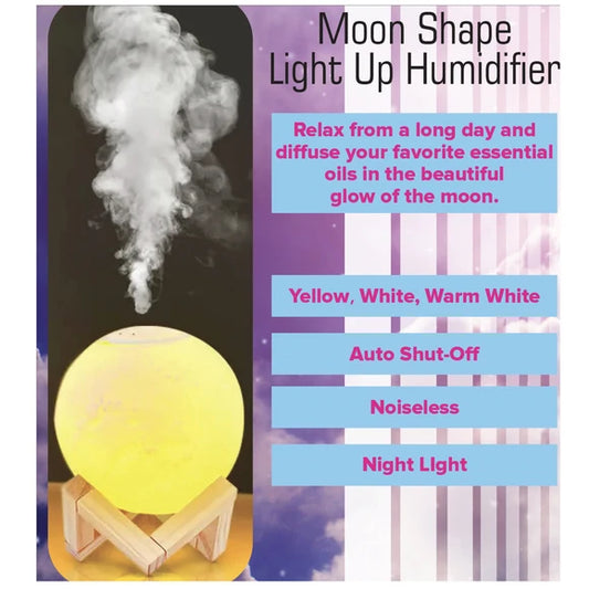 Moon-Shaped Light Up Humidifier