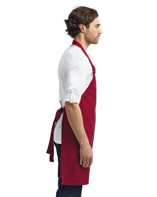 Unisex Calibre Heavy Cotton Canvas Bib Apron - BLACK - OS